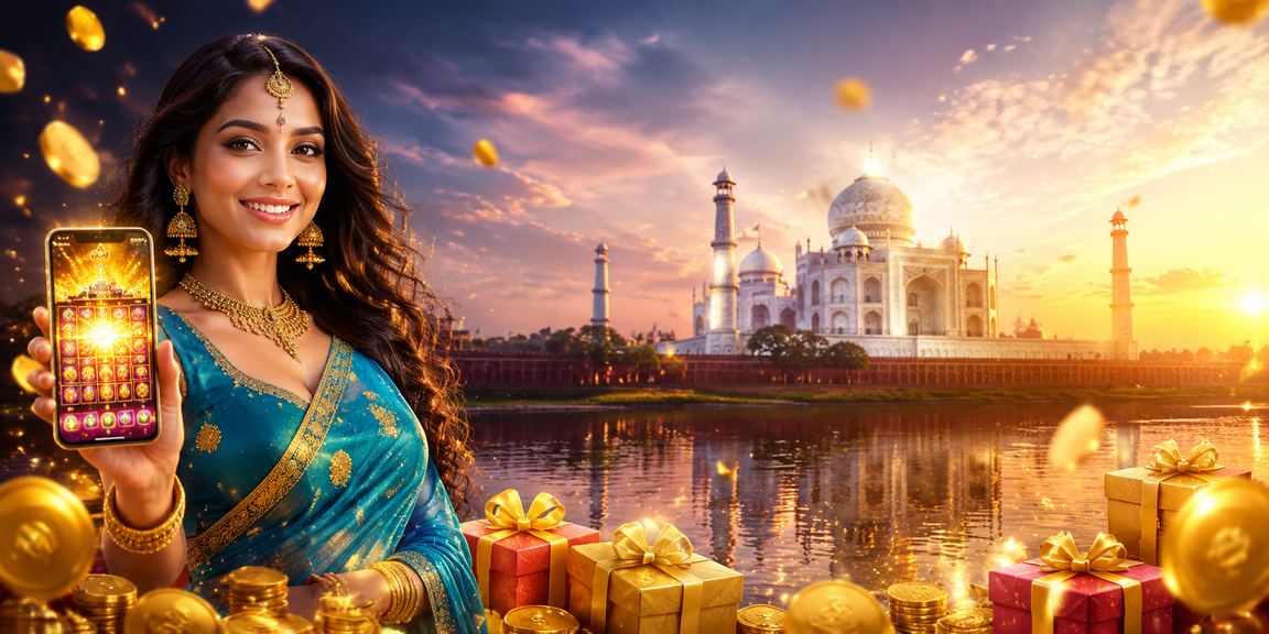 Agra Taj Mahal Slot Game with Traditional Saree